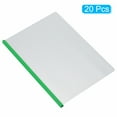 thumbnail image 3 of Unique Bargains Clear Report Covers with Sliding Bar, 15mm 135 Sheets Capacity, Green, 20Pack, 3 of 6