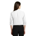 thumbnail image 2 of Port Authority Lw102 Ladies 3/4-Sleeve Carefree Poplin Shirt, 2 of 4