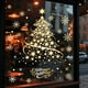 thumbnail image 1 of Adhesivos navideños para ventanas | Pegatinas de copos de nieve y campanas | Calcomanías estáticas para ventanas de vidrio | Decoraciones navideñas reutilizables para ventanas de hogar, 1 of 7