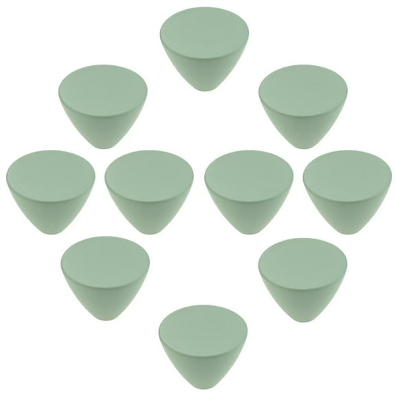 HDJNal 10Pcs Cone Shape Furniture Handles | Classic Zinc Alloy Cabinet Knobs | Green Drawer Pulls Ideal for Any Home, Kitchen or Office | 6 Colors Available