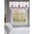 thumbnail image 3 of Valances for Windows Independence Day Rod Pocket Cafe Window Treatments Valance Curtains for Kitchen Bathroom Laundry Basement Windows 54"x18", 3 of 9