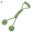 thumbnail image 2 of Flmtop Pet Dog Puppy Cotton Rope Knot Playing Ball Molar Bite Scratch Interactive Toy 6#, 2 of 9