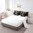 thumbnail image 5 of Homewish Dance Ballet Girl Bedding Comforter Set 7 Pieces for Teens Children,Cartoon Swan Full Bedding Set Lightweight,Golden Stars Glitter Fitted Sheet Flat Sheet,Microfiber Bedroom Decor, 5 of 8