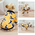 thumbnail image 2 of Yidarton Pet Fall/Winter Bulldog Dog Dog Clothes Return Swallow Bullfighting Wei Yi Teddy Koji Dog Warm Clothes dark blue, 2 of 8