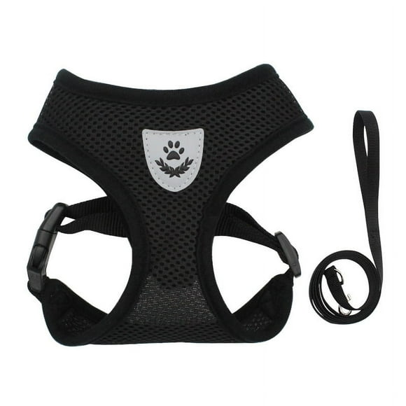 Dog Car Vest Harness Seatbelt Set, Dog Car Adjustable Pet Harness with Safety Seat Belt, Double Breathable Mesh Fabric Harness for Small Medium Large Dogs