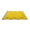 thumbnail image 2 of Ahgly Company Machine Washable Indoor Rectangle Solid Yellow Modern Area Rugs, 8' x 10', 2 of 4