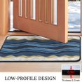 thumbnail image 3 of Blue Gold Wave Marble Pattern Door Rugs,Washable Non Slip Door Mats Indoor,Decorative Door Mats,Entry Mat Indoor for Entrance,Bedroom,Kitchen,Bathroom,30"x17", 3 of 6