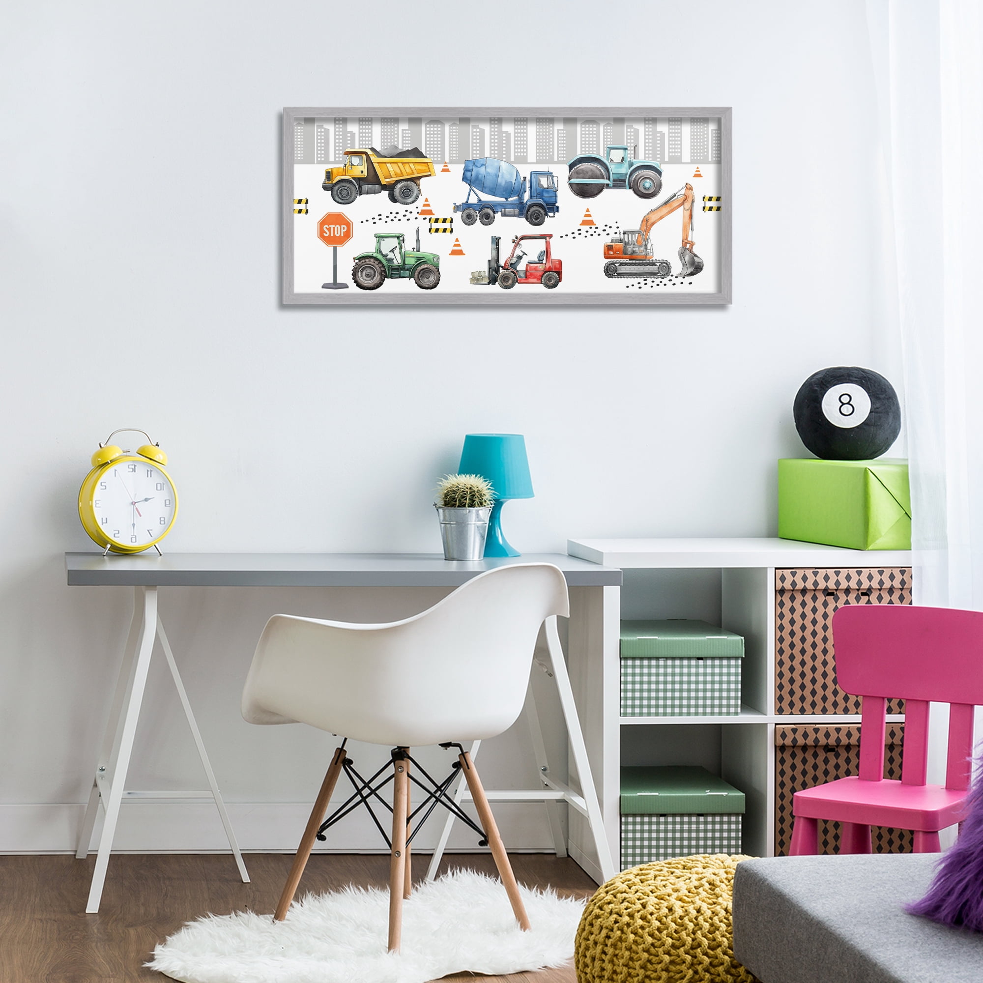 Stupell Industries City Keeps On Moving Gray Framed Giclee Art, design by Christine Simpson Art