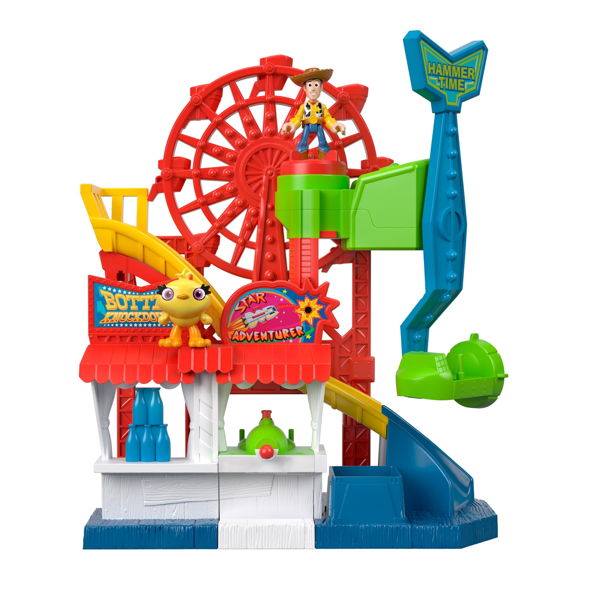 Toy Story 4 Sheriff Woody Carnival Playset Disney Pixar Fisher-Price Imaginext 