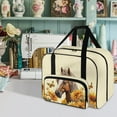 thumbnail image 2 of ZIATUBLE Horse Sunflower Sewing Machine Storage Bag Butterfly with Zippers Carrying Travel Storage Washable Portable Cover Tote Bag Universal Carrying and Storage Sewing Machine Case, 2 of 7