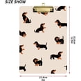 thumbnail image 3 of FMSHPON Dachshund Black Funny Clipboard Hardboard Wood Nursing Clip Board and Pull for Standard A4 Letter 13x9 inches, 3 of 5