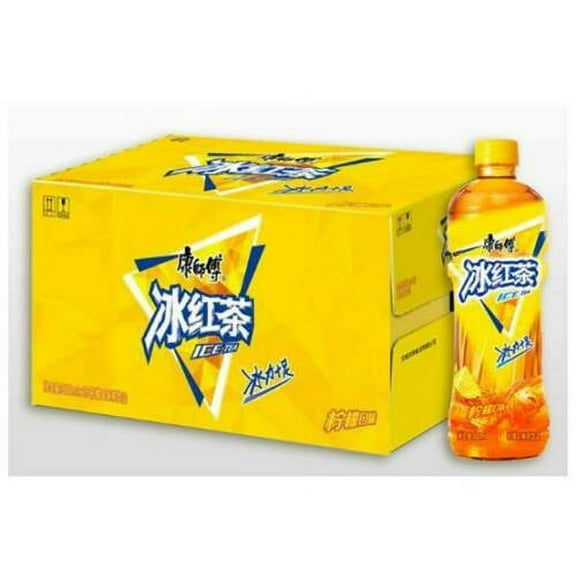 15  kang shi fu Ice Black Tea and Lemon Black Tea Beverage 500ml 15 Bottles in Boxes