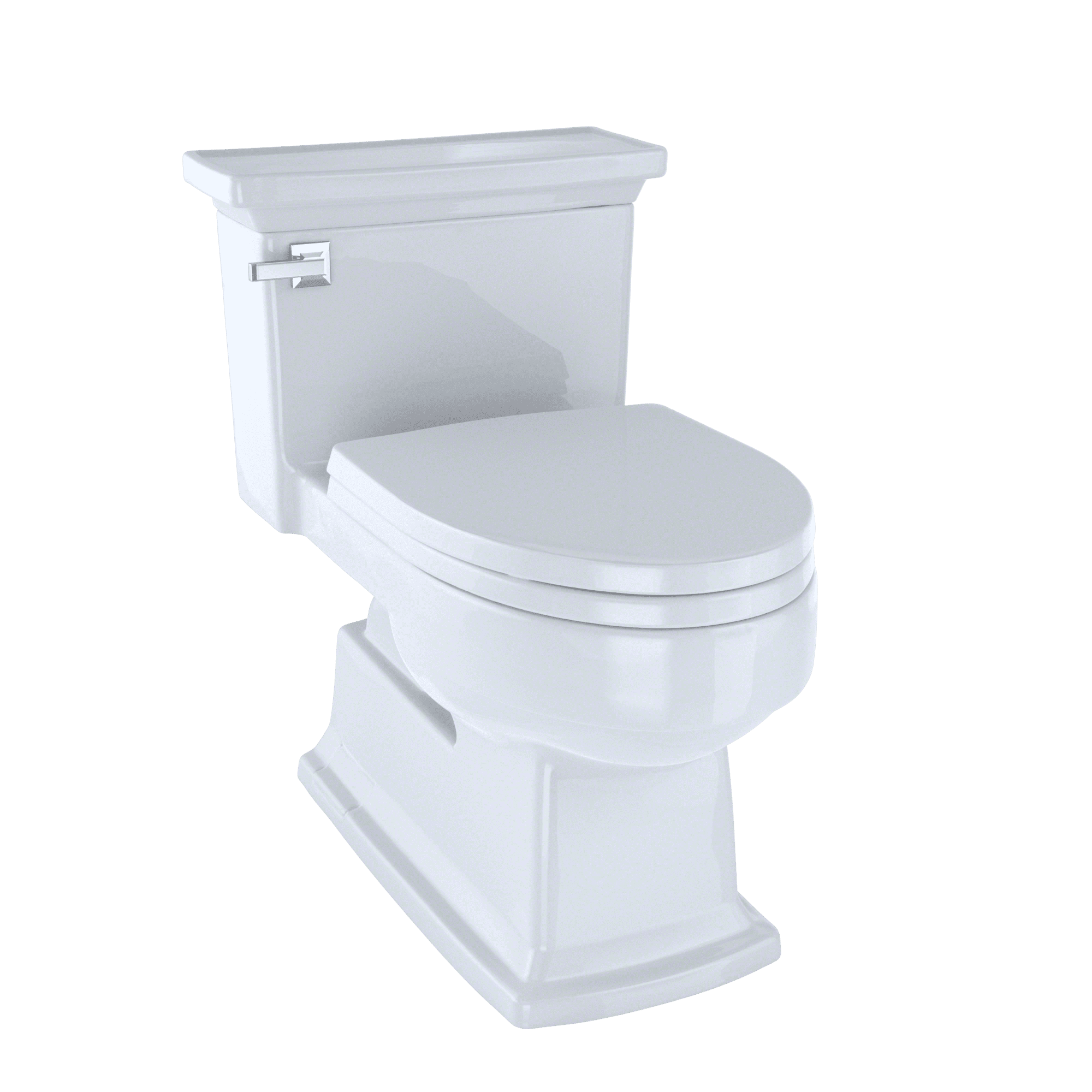 TOTO® Eco Lloyd® OnePiece Elongated 1.28 GPF Universal Height Skirted Toilet, Cotton White