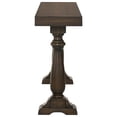 thumbnail image 4 of Furniture of America Fieldz 59-Inch Dark Brown Walnut Wood Finish Console Table, 4 of 7
