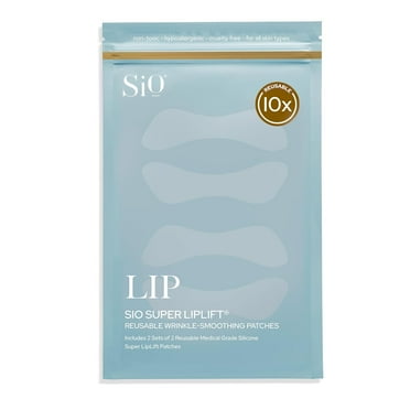 SiO LipLift Beauty Patches - Overnight Smoothing, Wrinkle Reducer for Lip & Smile - 4 Week Supply, Clinically Tested, Reusable Patches