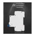 thumbnail image 4 of Interruptor Termomagnetico Ac Riel Din 2 Polos  10A Malubero Blanco con Azul, 4 of 5