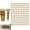 100 sets, variant on Cabinet Hinge Screw Hole Repair Kit, 6×14mm Door Hinge Thread Repair Screws, Stone Wood Wall Expansion Anchor