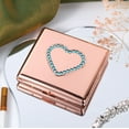 thumbnail image 7 of Fashion Blue Heart Decal Metal Cigarette Case 84 mm 3.34 inch Extra Large 20pcs Capacity,RFID Blocking Credit Card Wallet (Rose), 7 of 7