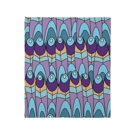 CafePress - Purple Abstract Throw Blanket - Soft Fleece Throw Blanket, 50"x60" for All Ages