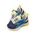 thumbnail image 3 of UKAP Espadrilles Garçon Bout Rond Espadrilles Basses Chaussures de Sport Gym Course Bleu Jaune 11.5c, 3 of 9