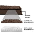 thumbnail image 4 of FurHaven Ultra Plush Orthopedic Deluxe Mattress Pet Bed for Dogs & Cats - Chocolate, Medium, 4 of 11