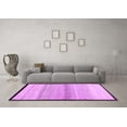 thumbnail image 3 of Ahgly Company Indoor Round Solid Purple Modern Area Rugs, 5' Round, 3 of 4