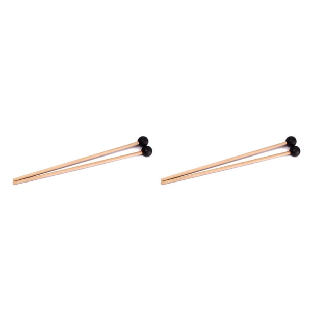 Soidarity Pack of 2 Bell Mallets Sticks with Bass Energy Hand Drumsticks Percussion Handle Hammers Musical Wood Chime uno 2piezas Soidarity CBP458017
