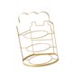 thumbnail image 5 of Estante de almacenamiento de cocina,Estantería de pared para trabajos de preparación de alimentos,Plato Plato Olla Caliente Rejilla para Platos Bandeja para Servir Dorado 3 Capas, 5 of 8