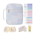 thumbnail image 3 of 1pc Bible Study Supplies Journaling Kit, Bible Cover Case for Women Men, Quilted Bible Carrying Bag with Highlighter Tabs, Large Bibles Book Cover Carrying Case with Handles Zipper (Sky Blue), 3 of 6