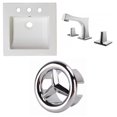 thumbnail image 1 of American Imaginations 39.75-in. W 1 Hole Ceramic Top Set In White Color AI-24198, 1 of 9