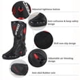 thumbnail image 5 of Botas largas para motocicleta, botas profesionales para carreras de motocross, todoterreno, rally, calzado para motorista, equipo de protección B1001, 5 of 5