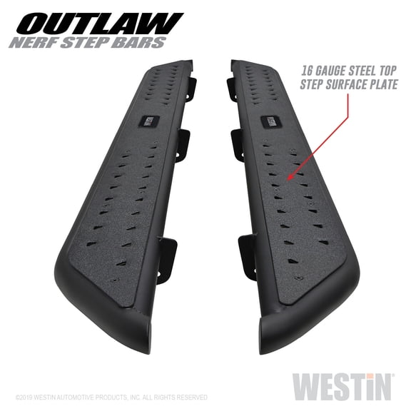 09-18 Dodge RAM 1500 Crew Cab Outlaw Nerf Step Bars Westin 58-53565
