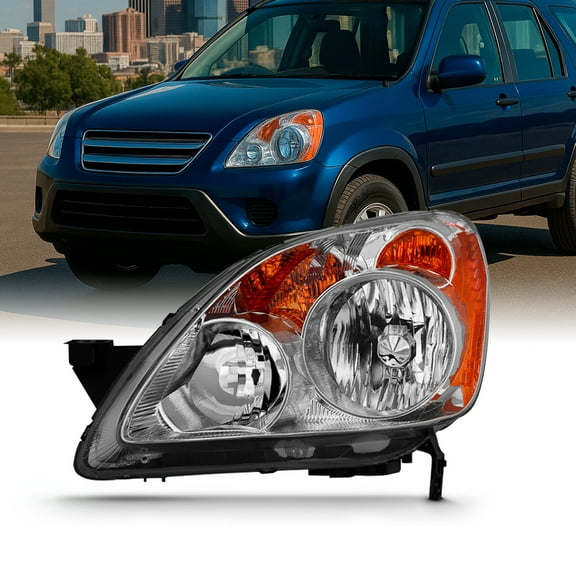 AKKON - Fits 2005 2006 Honda CR-V CRV [Halogen Type] 4-Door Headlight 05 06 Headlamp Driver Left Side Replacement