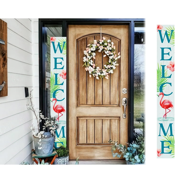 6 Inch Welcome Bienvenidos Wood Letters Unfinished Wood Sign Large Letter  Cutouts Wooden Decoration Home Porch Sign Wedding Party Classroom 