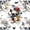 White, variant on Homewish Halloween Wing Skull Bed Sheets,Sharp Spiked Print Full Size Sheets,Scarlet Red White,4-Piece,1 Flat Sheet,1 Fitted Sheet and 2 Pillowcases