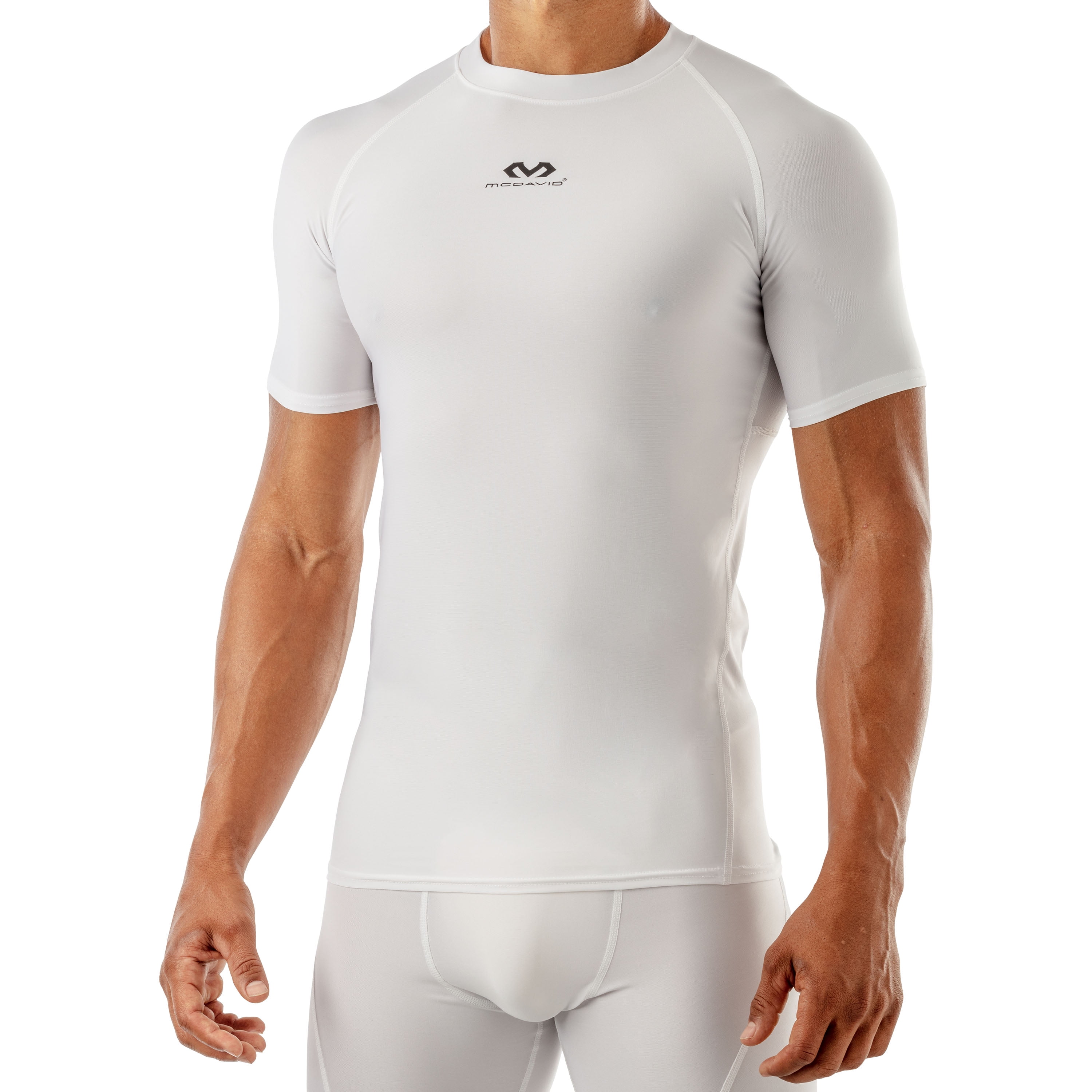 New McDavid Longsleeve Compression Shirt, Model 794, Adult, White