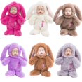 thumbnail image 5 of Cute Long Ear Rabbit Soft Bunny Doll Birthday Gift, 5 of 5
