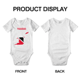 thumbnail image 3 of Trinidad Map Flag Cute Baby Rompers Bodysuit (White, 18-24 Months), 3 of 5