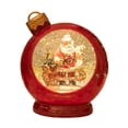 thumbnail image 2 of Sharprepublic Christmas Snow Globe Crafts Glitter Snow Globe Lights for Window Indoor Xmas red, 2 of 8