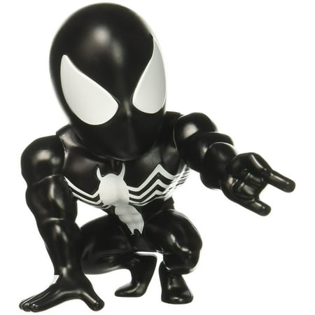 Jada Toys Metals Marvel 4' Classic Figure Black Suit Spiderman (M253) Toy Figure