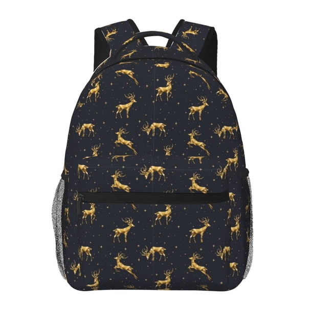 Easygdp Christmas Deers Mochila Ergonómica Versátil para Laptop - Múltiples Bolsillos, Correas Ajustables, Unisex para Escuela, Viajes y Actividades al Aire Libre-One Size
