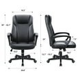 thumbnail image 2 of Homall Leather High Back Executive Office Chair, Black (Set of 1), 2 of 7
