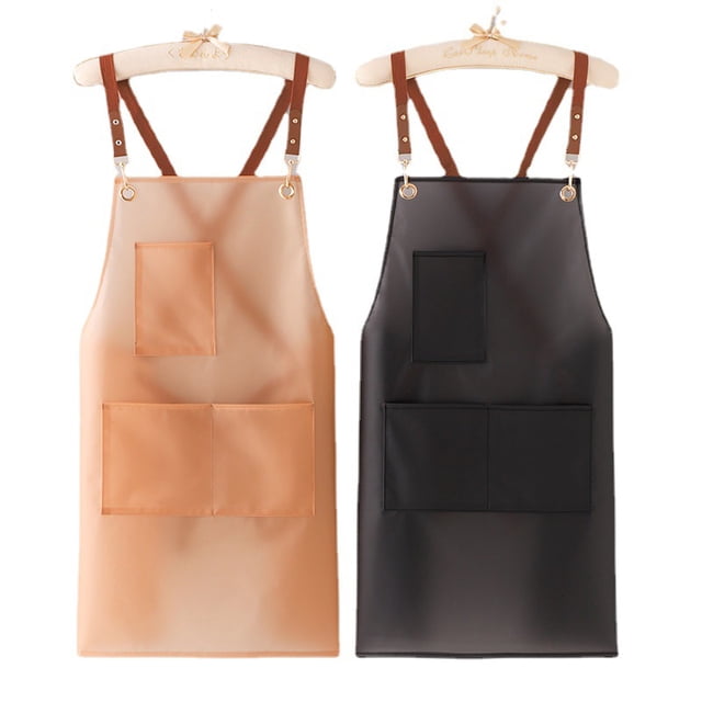 Delantal impermeable de TPU para mujer transparente resistente al aceite