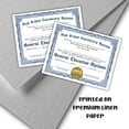 thumbnail image 5 of General Education Diploma GED Certificate of Graduation 6pk 8.5x11 Linen Graduation High School to Frame Holder Counselor Blue Vintage Border, 5 of 5