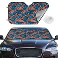 thumbnail image 2 of Balery Tropical Leaves Print Car Windshield Sun Shade,Windshield Sunshade for Car Pickup Truck SUV Accessories-Medium, 2 of 7