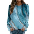 thumbnail image 1 of Long Sleeve Tops O Neck Loose Pullover Women Graphic Sweatshirts Comfy Retro Tops Daily Tops Tunic Sweatshirts, 1 of 5
