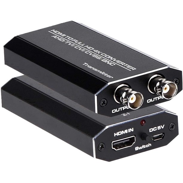 KSRplayer Convertidor HDMI a AHD Bucle AHD Repetidor de Señal de 500 M para Sistemas de Seguridad CCTV