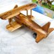 thumbnail image 3 of Desktop Wood Warplane Model Desktop Airplane Decor Craft for Home Hotel Office, 3 of 4