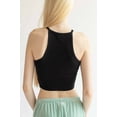 thumbnail image 4 of Ragstock Black Ribbed Crew Neck Cami, 4 of 4