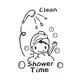 thumbnail image 5 of Calcomanía de Baño, Accesorios Adhesivos, Decoración de Fondo, Letrero para Puerta de Baño, 5 of 9